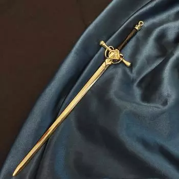 Новый панк рубиновый кулон меч заколка для волос китайские простые палочки для волос для ретро женщин девушки прическа аксессуары для волос модные