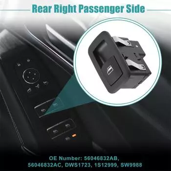 Новый Переключатель Стеклоподъемника Задний Правый Пассажирский Для Chrysler 300 2011-2014