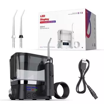 Новый перезаряжаемый домашний настольный ортодонтический очиститель, портативная зубная щетка, очиститель полости рта, нить для чистки зубов белый