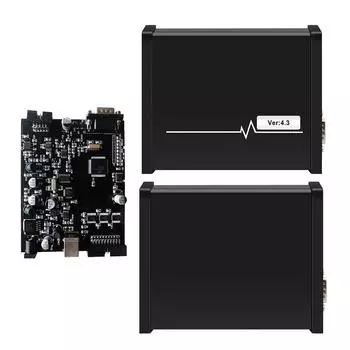 Новый PIASINI V4.3 Real 9241A Chip Master ECU Programmer Serial Suite Piasini Engineering 4.3 (JTAG-BDM- K-линия-L-линия-RS232- CAN чёрный
