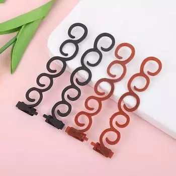 Новый пластиковый женский инструмент для плетения французских волос, простой в использовании, аксессуары для самостоятельного изготовления, модный салонный женский инструмент для плетения one size чёрный