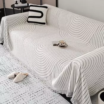 Новый плюшевый чехол для дивана, французский продвинутый осенне-зимний чехол для диванной подушки, универсальное полотенце для дивана 90*90