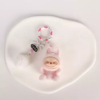 Новый плюшевый мини-брелок для ключей Labubu Labubu, кулон на сумку, милый подарочный кулон 1