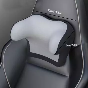 Новый подголовник для автомобиля, подушка для поясницы с эффектом памяти, защита шеи для автомобиля, автокресло, подушка для сна на шейный отдел позвоночника, устанавливаемая в автомобиле серый