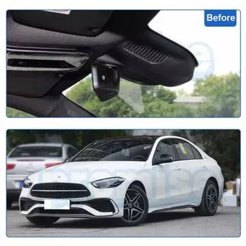 Новый! Подключи и работай Скрытая автомобильная камера DVR WIFI Dash Cam с двумя объективами для Mercedes-Benz C Class C260L C200L 2025 2025 Высокое качество HD None