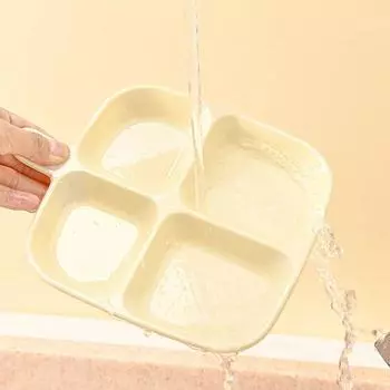 Новый поднос для блюд с четырьмя отделениями и ручкой, антипригарная тарелка, подвешиваемый поднос для хранения имбиря и чеснока для кухни