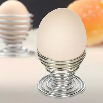 Новый поднос из пружинной проволоки из нержавеющей стали, держатель для вареных яиц