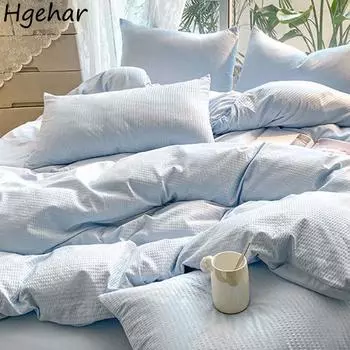 Новый пододеяльник размера «king-queen» с простым вафельным узором, спальные одеяла с дышащим комфортом, постельное белье Ins Home Four Season 150x200cm