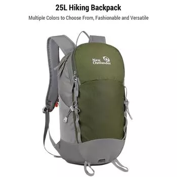 Новый походный рюкзак Outlander 25L, водонепроницаемый, легкий, для мужчин и женщин, большой емкости фиолетовый