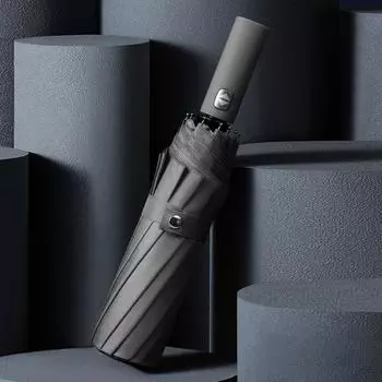 Новый полностью автоматический зонт для мужчин, деловой 12 ребер, ветрозащитный большой зонт для гольфа, дождевик, женский брендовый складной зонт Guarda Chuva красный