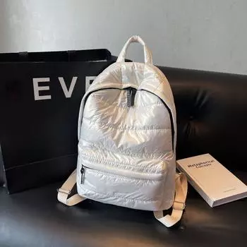 Новый популярный рюкзак из хлопка для женской одежды, повседневный, универсальный, космический, хлопковый рюкзак, большая вместимость, легкая сумка 30*13*40 чёрный