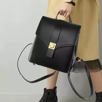 Новый популярный женский рюкзак, дизайнерский, высококачественный, мягкий, кожаный, простой, модный, рюкзак большой емкости, противоугонные сумки через плечо