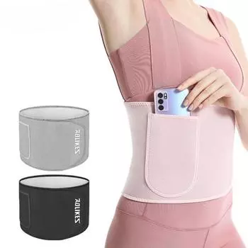 Новый пояс для похудения с ионами серебра для женщин и мужчин, спортивный тренажер для бега и похудения живота M чёрный