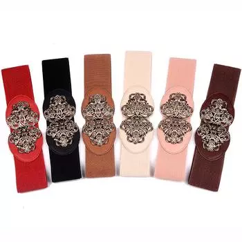 Новый пояс в стиле бохо, эластичная талия, эластичная женская мода, Джокер красный