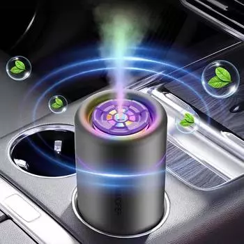 Новый портативный ароматерапевтический автомобильный диффузор воздуха Мини USB ультразвуковой распылитель увлажнители 7 цветной светодиодный увлажнитель чёрный