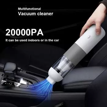 Новый портативный перезаряжаемый пылесос ручной автомобильный пылесос для автомобиля 20000PA беспроводной пылесос циклонное всасывание сухое и влажное разделение красный