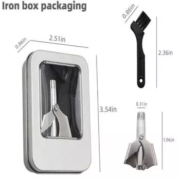 Новый портативный роторный ручной триммер для волос в ушах и носу с 12 острыми лезвиями