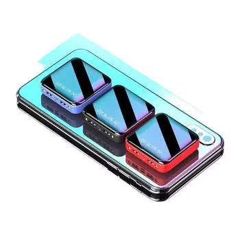 Новый портативный внешний аккумулятор емкостью 20000 мАч с полноэкранным зеркалом и ЖК-дисплеем 10000mah чёрный