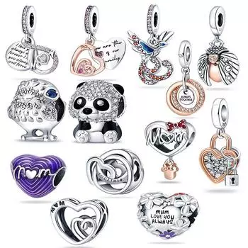 Новый посеребренный шарм Lucky Fashion Charm Beaded Women Jewelry