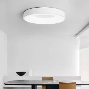 Новый потолочный светильник Nordic Macaron Circular 110 В-260 В с регулируемой яркостью для спальни, коридора, кабинета, балкона, детской комнаты Warm Light-NO REMOTE