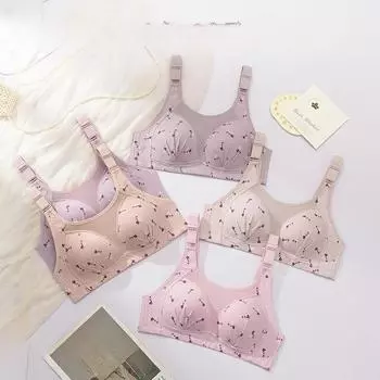 Новый, приятный для кожи, тонкий, без стального обода, большая грудь, небольшой мягкий жилет, стильный бюстгальтер с верхней поддержкой. 80C