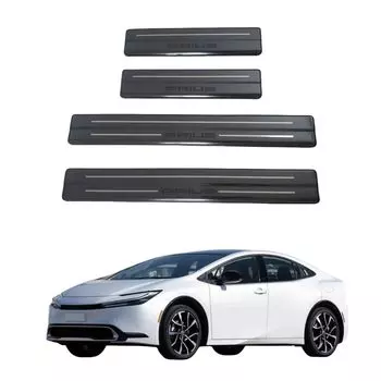 Новый Prius 60 серии Совместимый Специально разработанная защита бокового порога Наружная накладка от царапин Пользовательские аксессуары Нержавеющая сталь Декоративная накладка Предотвращает царапины и