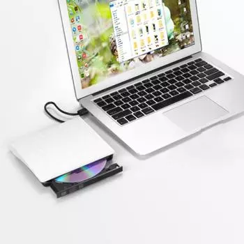 Новый привод CD-ROM USB 3.0 с низким уровнем шума ABS компьютерный внешний привод ROM для ноутбука скорость чтения 8X DVD-ROM 24X CD-ROM белый