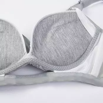 Новый продукт, бюстгальтер без стальных колец, маленькая грудь, большой жилет, регулируемый тип, собирающая чашечка, плотно прилегающая грудь, глубокое V-образное нижнее белье для женщин 70AB=32AB красный