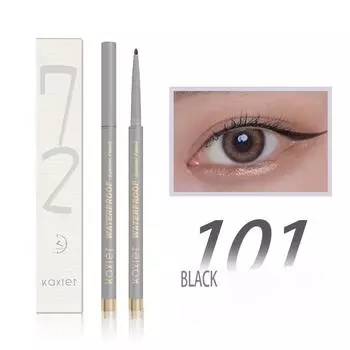 Новый продукт, гелевая ручка для подводки глаз, долговечная, водонепроницаемая, устойчивая к поту, не размазывается, легко окрашивается. 7 несъемных подводок для глаз. 0.3g