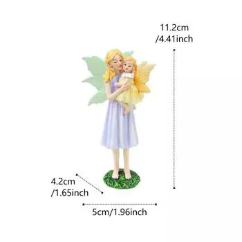 Новый продукт Мать и дочь Цветочная фея смоляное украшение креативный уличный двор газон микро ландшафт цветочный горшок украшение