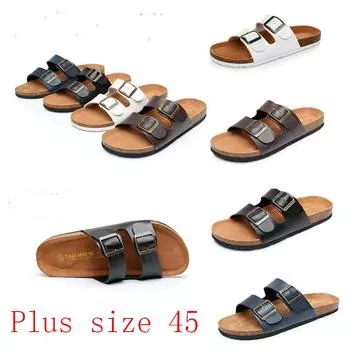 Новый продукт Мужские летние пробковые тапочки для повседневных пар Пляжные полутапочки Сандалии Классические пробковые тапочки для пляжа 36