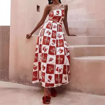 Новый продукт Платье Камзол Позиционирование Печатный Трехмерный Кружева S красный