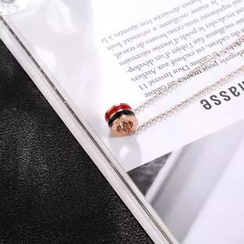 Новый продукт, титановая сталь, шейная резинка, олти-колонка, пружинная короткая цепочка, подвеска на ключицу