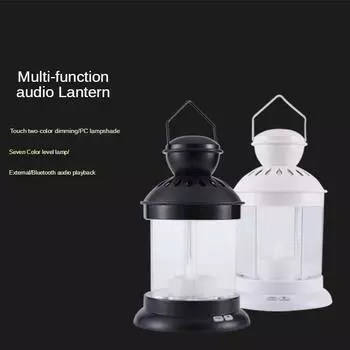 Новый продукт USB-светильник Smart Bluetooth-динамик Европейский и американский светодиодный дворовый беспроводной Bluetooth-звук практичный ночной светильник белый