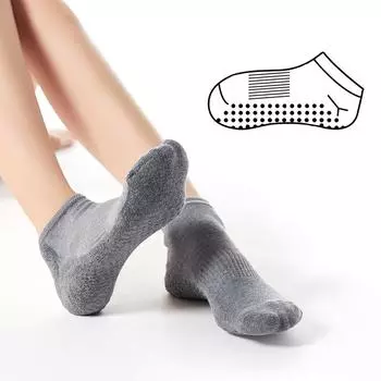 Новый продукт женские носки для йоги с петлями профессиональные носки для пола цельные дропшиппинг чёрный