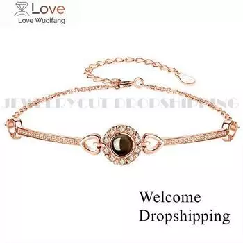 Новый проекционный браслет, персонализированный фотобраслет, подарок на день рождения, День святого Валентина, имеющий памятное значение.