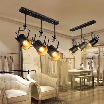 Новый промышленный подвесной светильник Винтажный подвесной светильник в стиле лофт Прожекторы Американский подвесной светильник Светодиодная лампа Ресторан кафе бар украшение