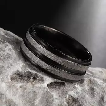 Новый простой дизайн, кольцо из нержавеющей стали, мужские и женские аксессуары 7
