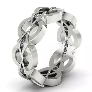 Новый простой дизайн, женское кольцо, свадебное, помолвочное, женское кольцо на палец, выдалбленное кольцо с кристаллом циркона, модные украшения 8