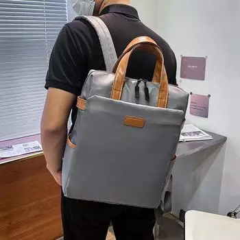 Новый простой и стильный рюкзак, деловой рюкзак для путешествий, сумка для компьютера, большая вместимость, легкая дорожная сумка, портативный многоцелевой рюкзак чёрный