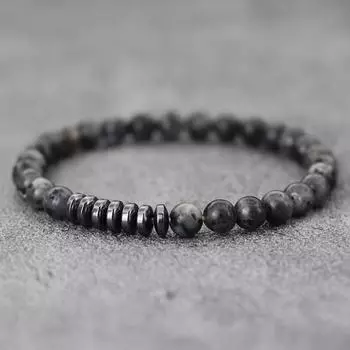 Новый простой стиль натуральный камень браслет мужской 6 мм тигровый глаз малахит карта камень бисерный браслет медитация исцеление Strand браслет