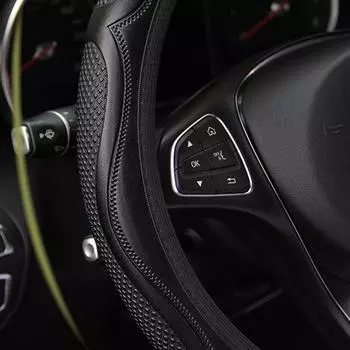 Новый противоскользящий чехол на руль, оплетка на чехол на руль Cubre Volante, дышащий чехол на руль, автомобильный аксессуар серый