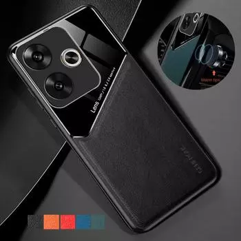 Новый противоударный чехол для Xiaomi Poco F6 X6 M6 Pro 5G 4G, защитный чехол на заднюю панель, магнитный держатель, чехол Fundas Shell Capa Xiaomi Poco F6 синий