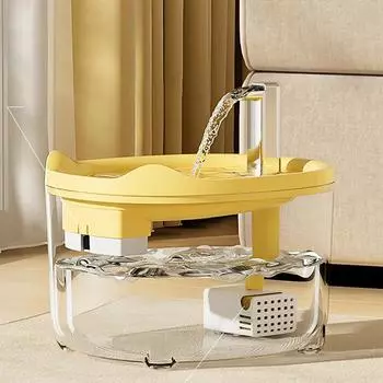 Новый прозрачный фонтан для кошек, автоматический рециркуляционный диспенсер для воды для кошек, фонтан для питья собак, очиститель, аксессуары