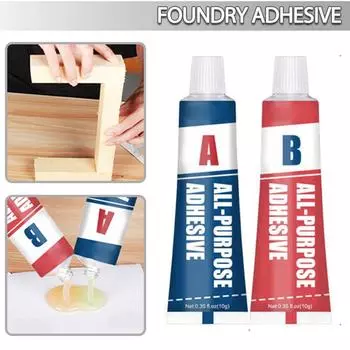 Новый прозрачный клей Yuanshu на основе эпоксидной смолы AB, универсальный клей для литья, 10 + 10 г