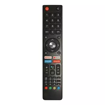 Новый пульт дистанционного управления GCBLTV02ADBBT для контроллера CHIQ Smart TV U55H7A U58H7A U43H7A со светодиодным пультом дистанционного управления Aiwa без голоса чёрный