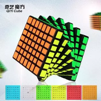 Новый QIYI 7x7x7 QiXing S Magic Speed Cube без наклеек Professional MoFangGe MFG Puzzel 7x7 Развивающие игрушки в подарок