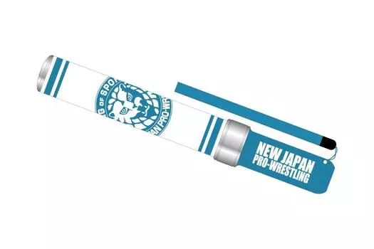 Новый японский фонарик Pro Wrestling Lion Mark Penlight Cerulean Blue x White 6089062841 церулеан голубой