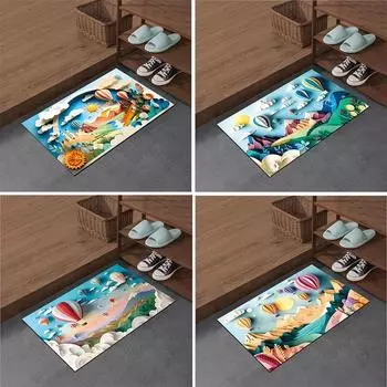 Новый расширенный коврик Diatom Mud Mat Balloon Series для ванной комнаты и туалета, впитывающий быстросохнущий коврик, нескользящий коврик для ног 40 * 60cm
