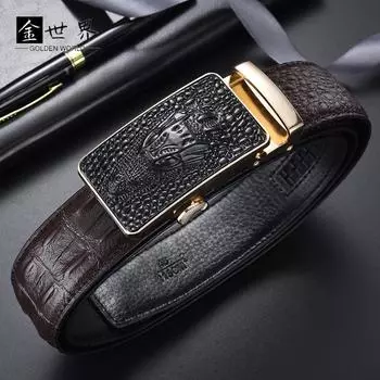 Новый ремень мужской;ремень с автоматической пряжкой мужской;ремни для деловых мужчин;ремни 105cm чёрный